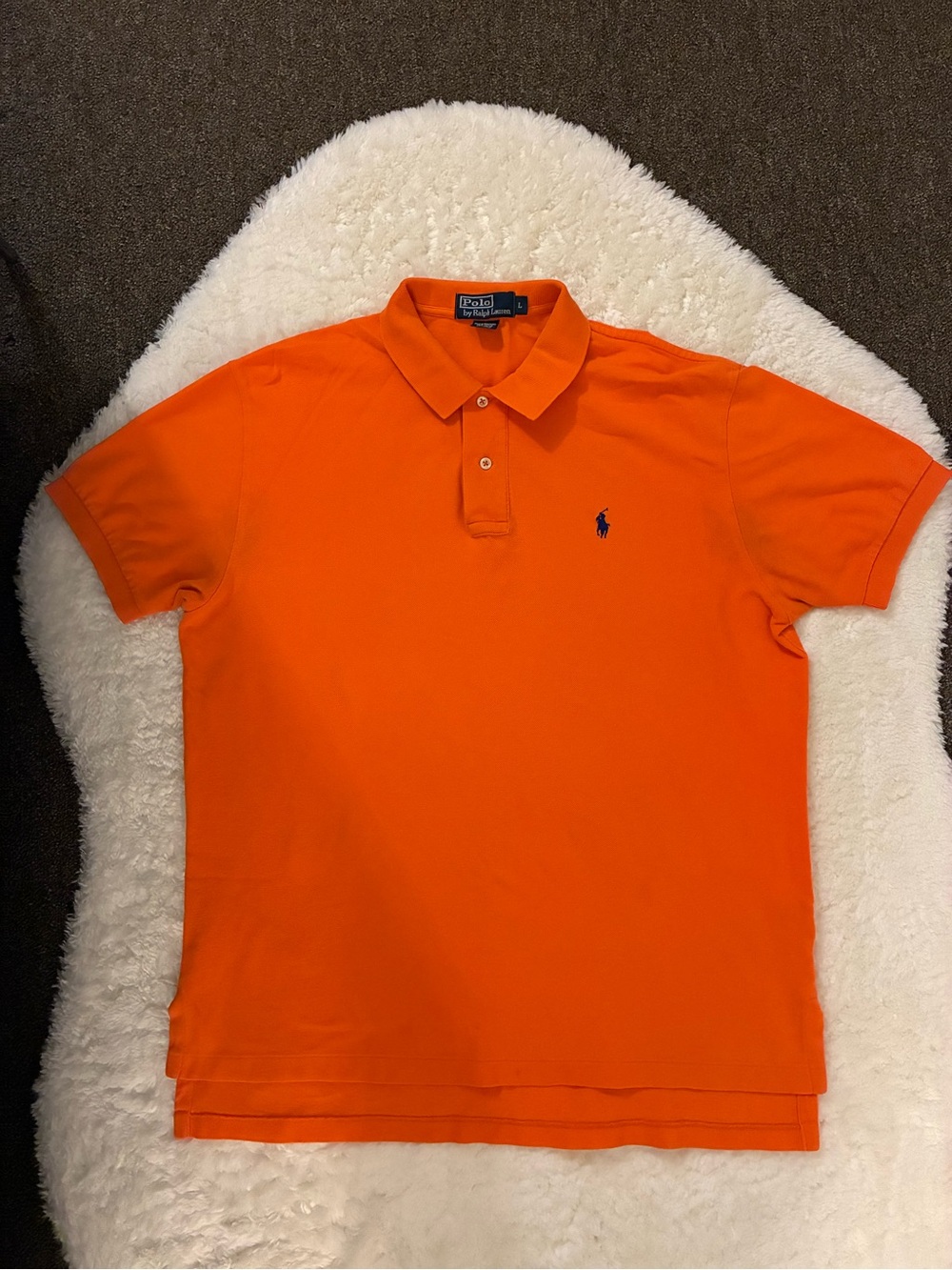 Polo Ralph Lauren Orange Polo Shirt - Picture 1 of 3